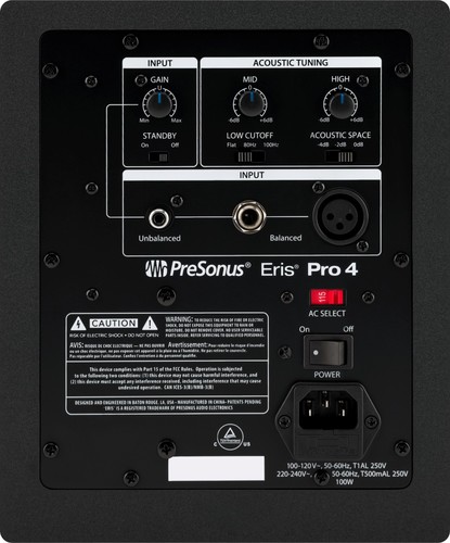 זוית נוספת presonus eris pro 4 studio monitor