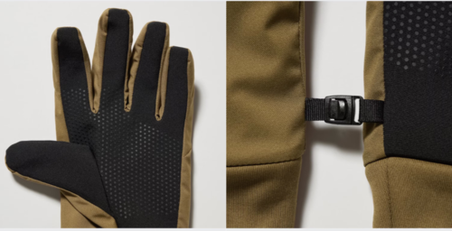 כפפות טרמיות לגבר עם טאץ יוניקלו יפן UNIQLO HEATTECH Lined Gloves Padded