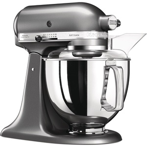מיקסר מקצועי 2 קערות KitchenAid קיטשן אייד Artisan 5KSM175IMS פנינה כסופה