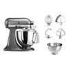 מיקסר מקצועי 2 קערות KitchenAid קיטשן אייד Artisan 5KSM175IMS פנינה כסופה