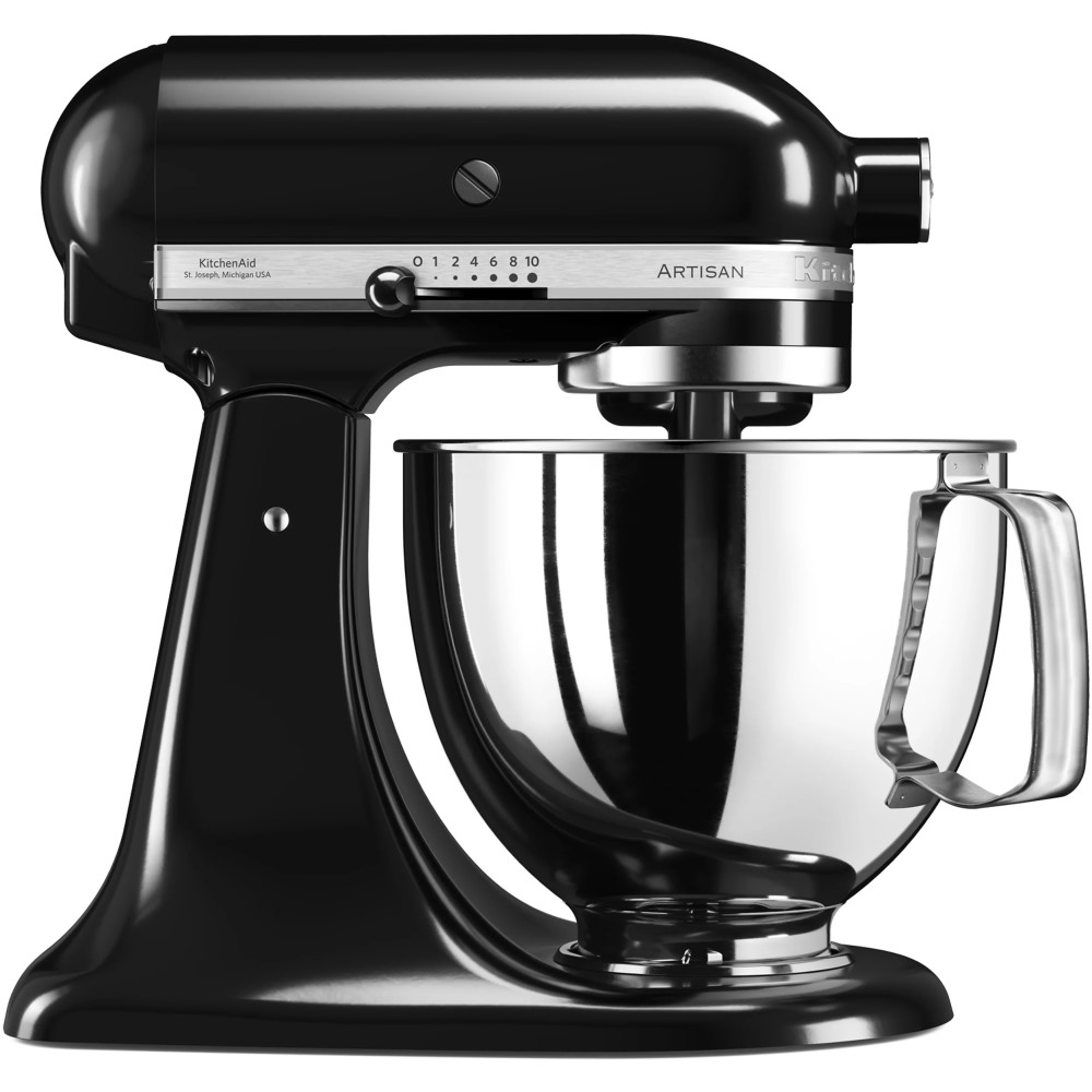 מיקסר מקצועי 2 קערות KitchenAid קיטשן אייד Artisan 5KSM175IOB שחור מבריק