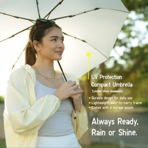 מטריה מתקפלת קלה עם הגנה מקרינת UV יוניקלו יפן UNIQLO UV Protection Compact Umbrella