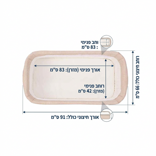 עריסת RELAX  אפור ב- 279 ש
