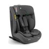 כיסא בטיחות i-Flit i-Size 76-150 ס"מ אפור כהה, מבט קדמי עם רתמות וחגורות.