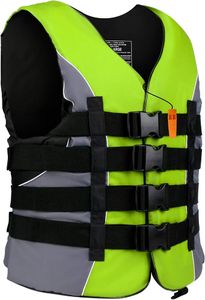 אפודת הצלה למבוגרים XGEAR USCG Type III לשייט, קיאק וסאפ – ירוק ליים