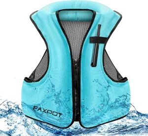 אפוד שנורקלינג מתנפח למבוגרים פקספוט FAXPOT Inflatable Snorkel Vest