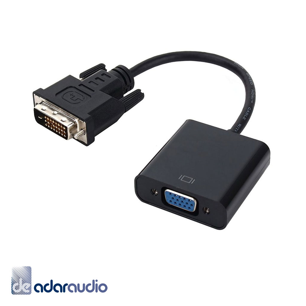 ממיר DVI-D (24+1) TO VGA, תומך 1080P