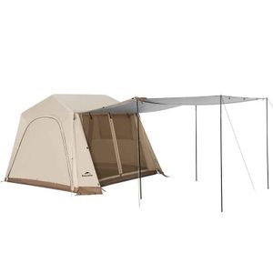 אוהל מתנפח משפחתי 4 אנשים נייצ'רהייק NATUREHIKE Village 6.0 Air Inflatable Cabin Tent