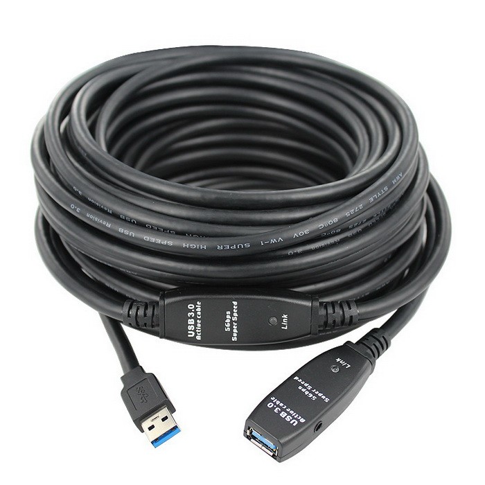 כבל 0.USB2 מאריך אקטיבי זכר-נקבה Gold Touch USB2.0 Extension Cable M/F 10M 