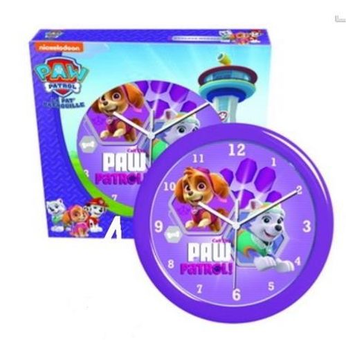 שעון קיר לילדים מפרץ ההרפתקאות - PAW PATROL