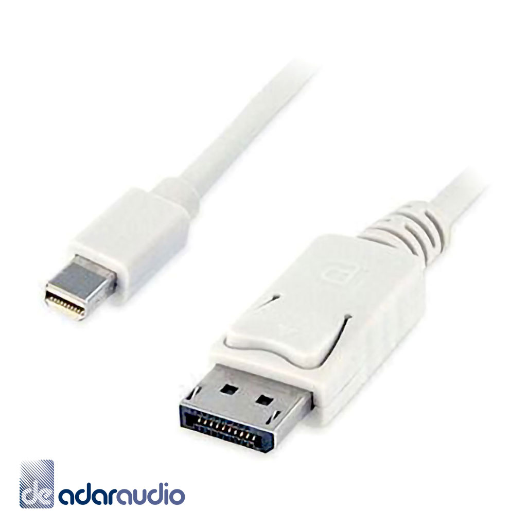 כבל 1 מטר MINI DISPLAY PORT זכר ל-DISPLAY PORT זכר, תומך 4K@60Hz