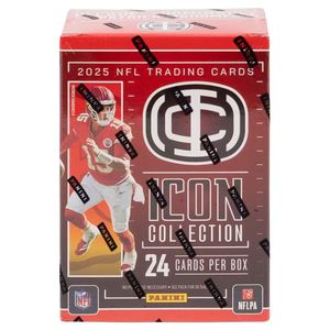 קלפי ספורט פניני פוטבול NFL 2025 2025 Panini Mahomes Icon Collection Football Blaster Box