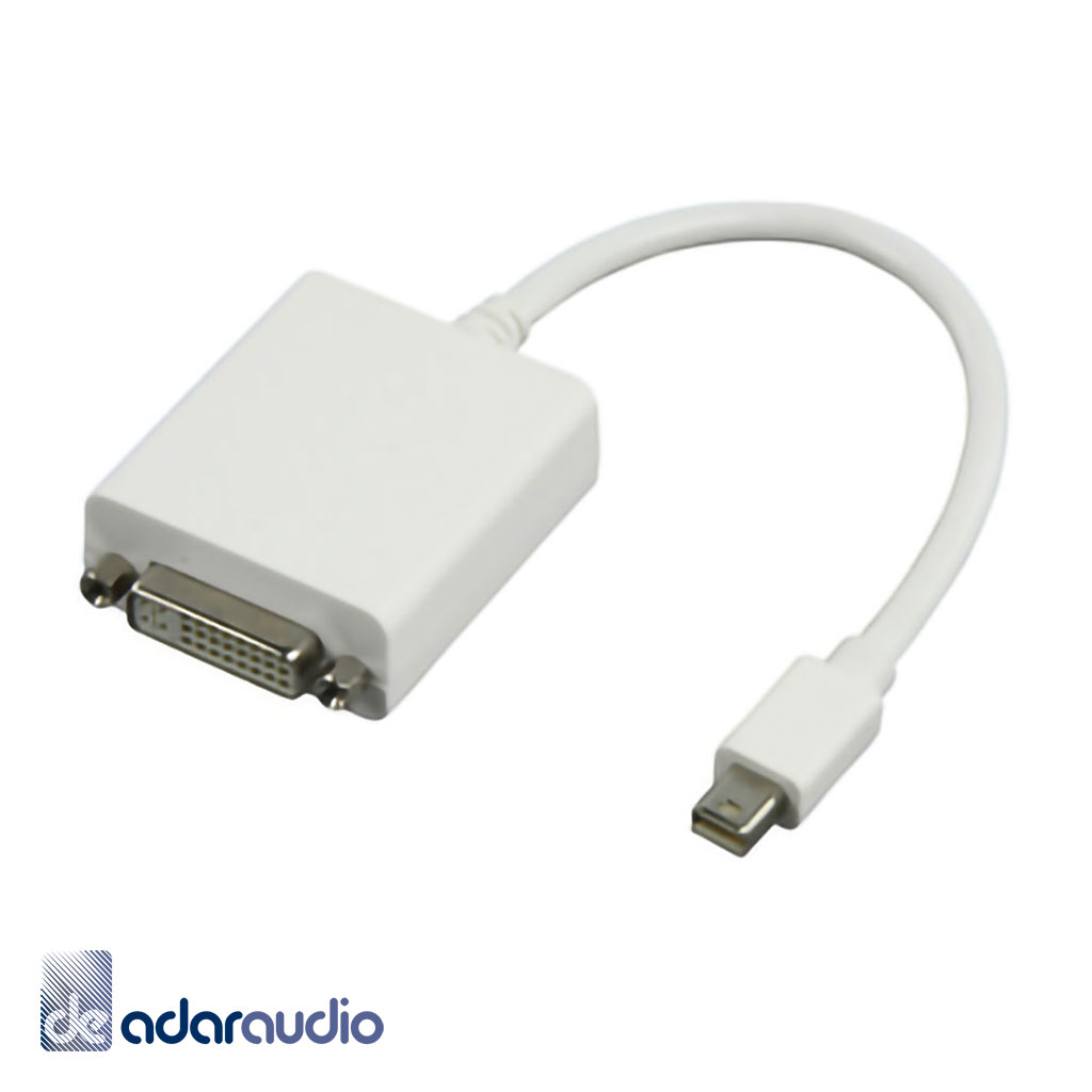 מתאם *אקטיבי* MINI DISPLAY PORT ל-DVI נקבה באורך 20 ס"מ, תומך 4K@30HZ
