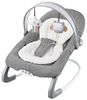 טרמפולינה ונדנדה מפוארת לתינוק Deluxe Bouncer לידה עד 18 ק"ג עם מנגינות, רטט הרגעה וקשת צעצועים מתכוננת - אפור