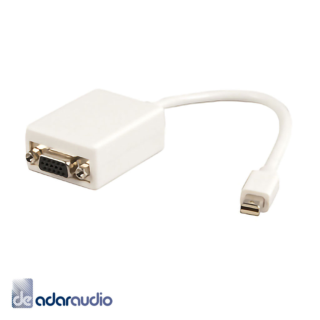 מתאם מיני DISPLAY PORT ל-VGA נקבה באורך 20 ס"מ