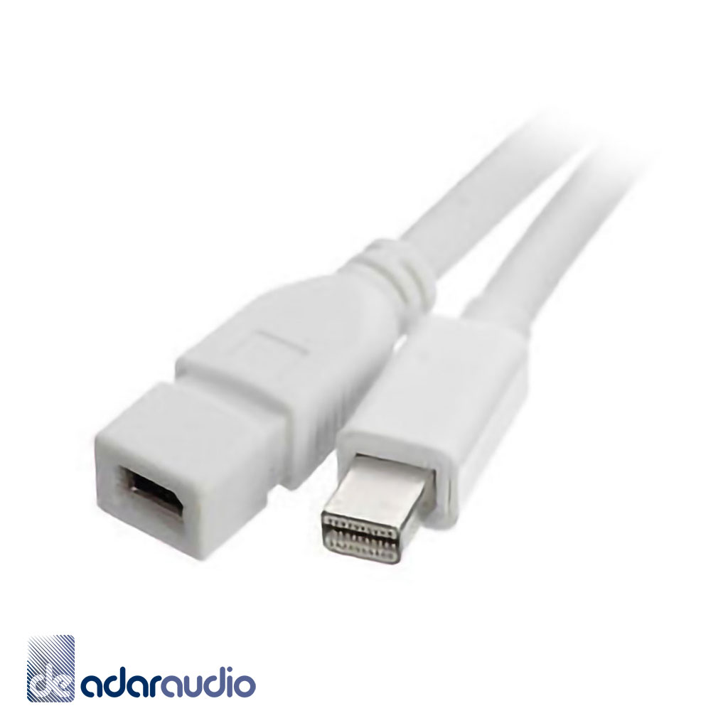 כבל מאריך MINI DISPLAY PORT זכר-נקבה באורך 20 ס"מ (PORT SAVER)