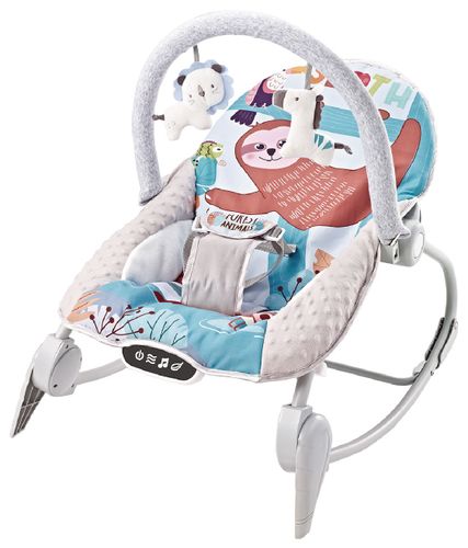 טרמפולינה ונדנדה לתינוק Portable Deluxe Rocker עם מנגינות, רטט הרגעה וקשת צעצועים מלידה ועד 18 ק