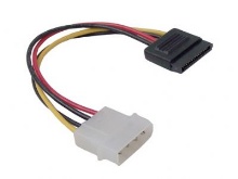 כבל מפצל מתח Sata X1 TO 5.25