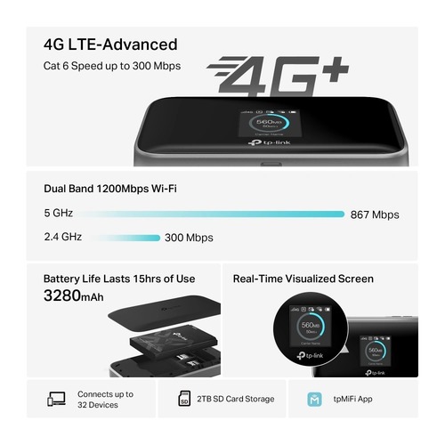 M7450 LTE-Advanced Wi-Fi מבית TP-LINK