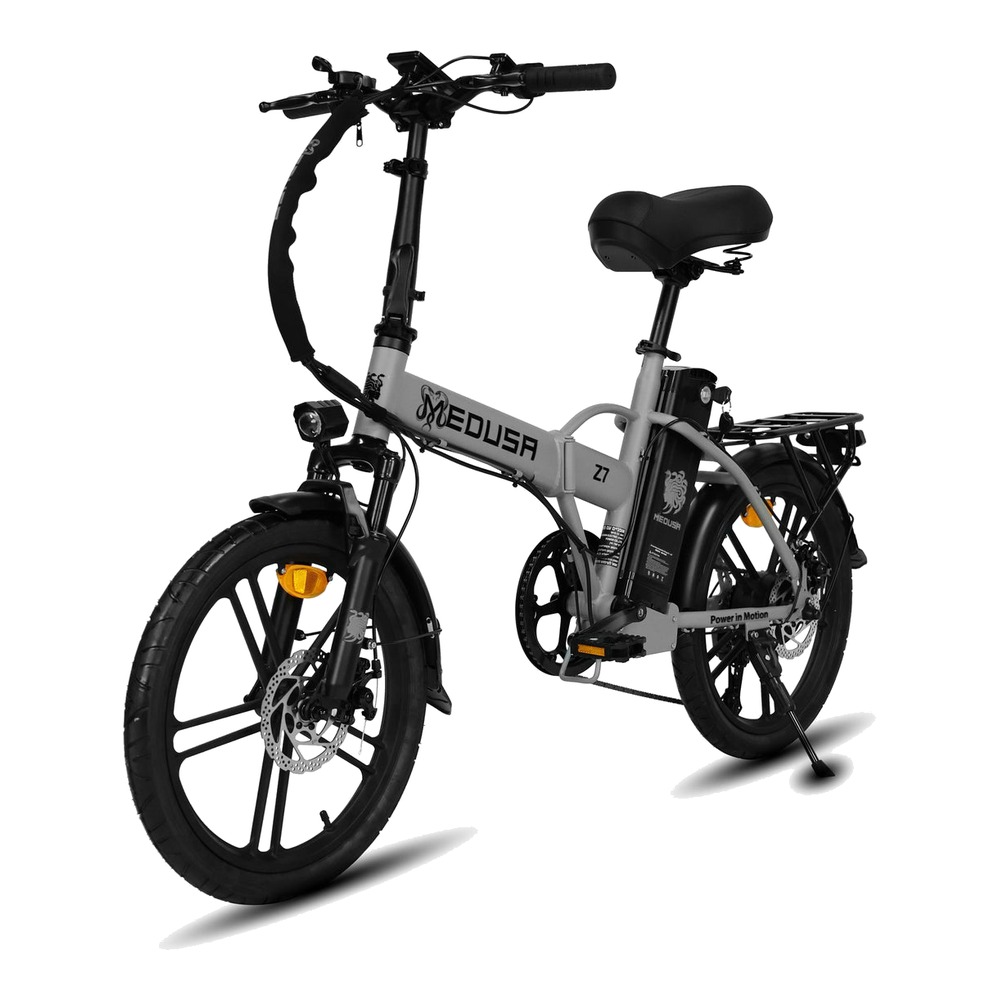 אופניים חשמליים 48V 10A - דגם MEDUZA Z7 - צבע אפור/שחור