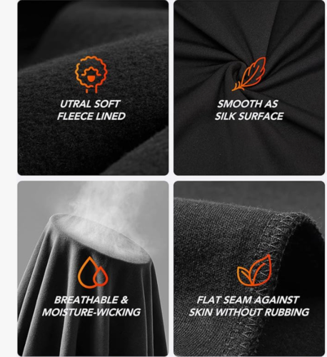 סט ביגוד תרמי לגבר לקור מחמם ומנדף TEEPIRE Thermal Underwear