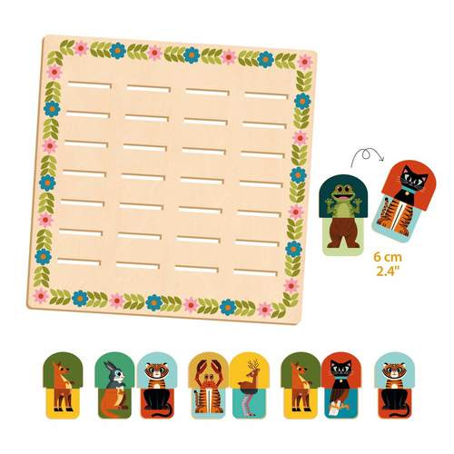 משחק זיכרון והתאמת חיות Memory Mix and Match 