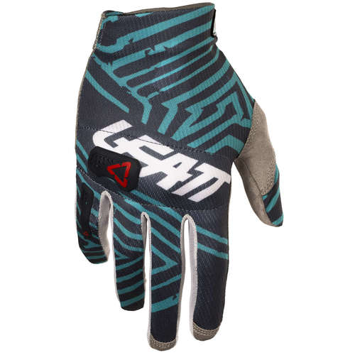 כפפות רכיבה ליט אפור / טורקיז - LEATT GLOVE GPX 3.5