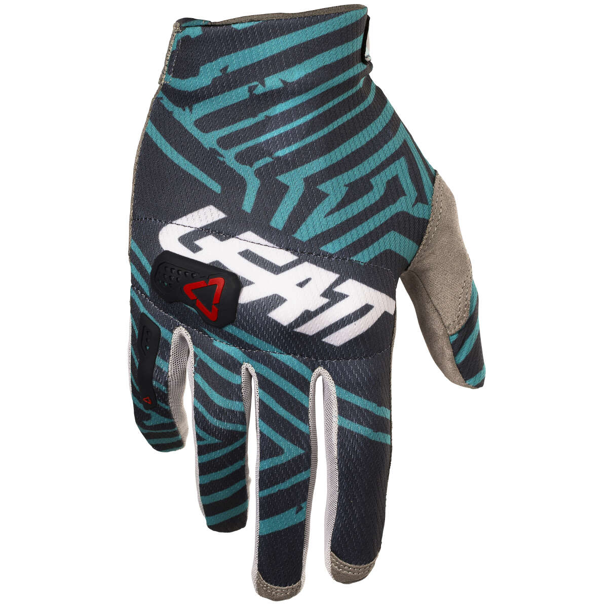 כפפות רכיבה ליט אפור / טורקיז - LEATT GLOVE GPX 3.5