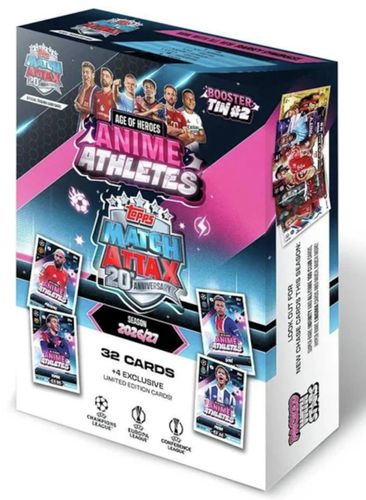 קופסת פח קלפי כדורגל ליגת האלופות Booster Tin #2 סדרת אנימה מאץ' אטאק Match Attax עונת 2026/27