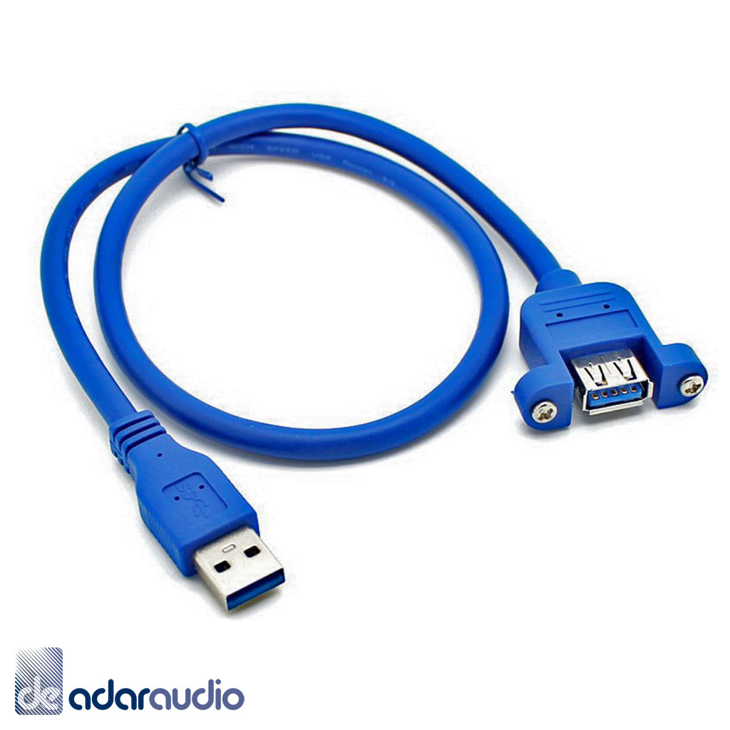 כבל מאריך עם הברגה USB 3.0 באורך 1.8 מטר