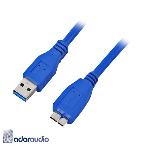 כבל USB 3.0 מ-A זכר ל-MICRO B זכר מקצועי, באורך 3 מטר
