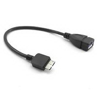 מתאם OTG ל-NOTE 3, מ-USB 3.0 MICRO B זכר - USB2.0 נקבה באורך 10 ס"מ