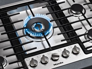 כיריים גז 90 ס"מ נירוסטה להתקנה שטוחה MIELE מילה דגם KM 2357-1   