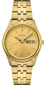 SEIKO SUR434 36.9MM גברים חדש 100M תאריכון מלא ומחוגים זוהרים