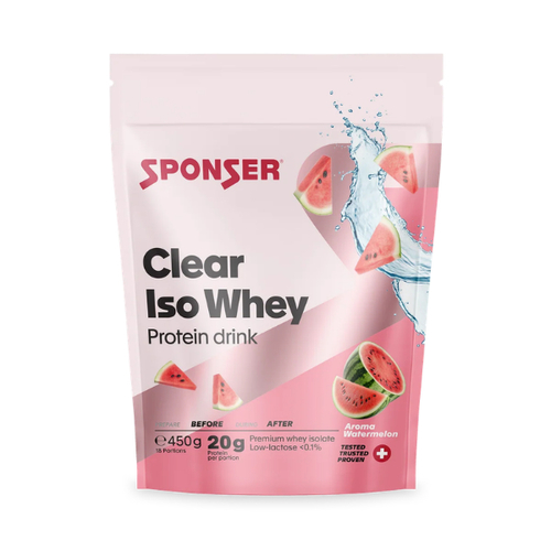 אבקת חלבון קליר איזו וואי – ספונסר (Sponser Clear Iso Whey) בטעם אבטיח | 450 גרם