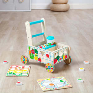 עגלת קניות מעץ - לימוד צורות מליסה ודאג Melissa And Doug