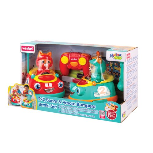 מכוניות מתנגשות אורקוליות + שלט רחוק WinFun