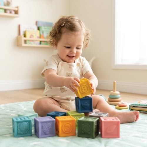 12 קוביות רכות לפעוטות IAM