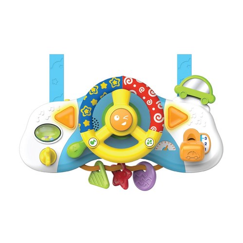 הנהג הצעיר 2 ב-1 - הגה לעגלה דובר עברית WinFun