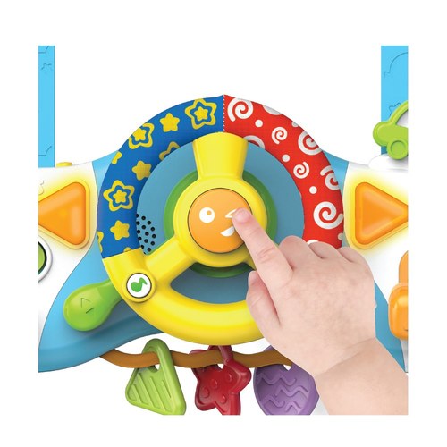 הנהג הצעיר 2 ב-1 - הגה לעגלה דובר עברית WinFun