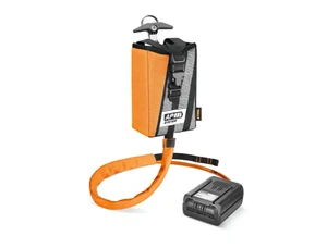 מתאם רצועה למסור שרשרת נטען STIHL AP – MSA T להפחתת משקל המסור בעבודות גיזום בגובה
