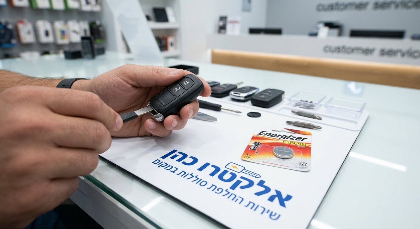 שירות החלפת סוללה לשלט רכב במקום (בחולון)