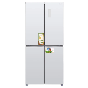 ‏⁧מקרר 4 דלתות 466 ליטר ⁦Aiwa⁩ איווה ⁦NF-6500⁩ זכוכית לבנה⁩‏