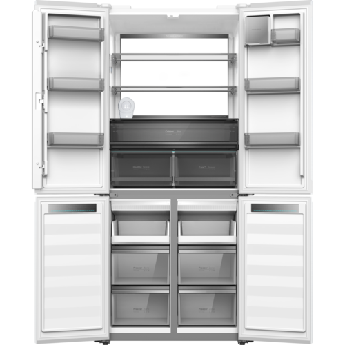 ‏⁧מקרר 4 דלתות 502 ליטר ⁦Electra EL5070W⁩ אלקטרה קו אפס עם ארונות מטבח צבע לבן⁩‏