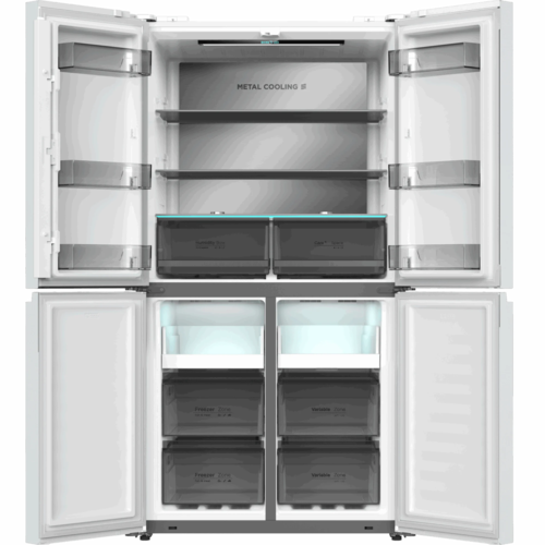 ‏⁧מקרר 4 דלתות 601 ליטר נטו ⁦Electra EL6610W⁩ אלקטרה עם מפסק תאורה⁩‏
