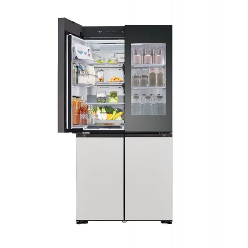 ‏⁧מקרר 4 דלתות 617 ליטר נטו ⁦LG R-4D760MDUP⁩ - זכוכית מחליפה צבעים⁩‏