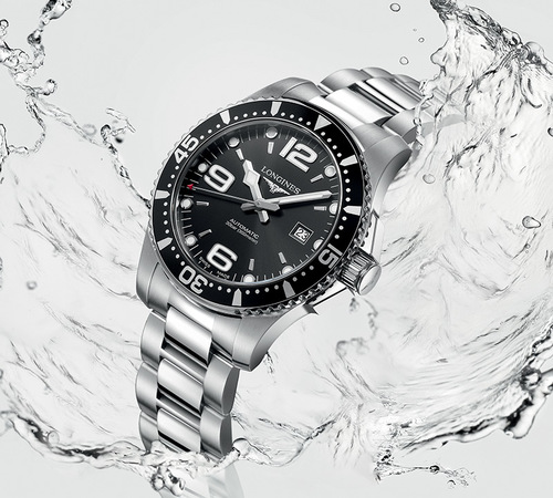 Longines L38404566 Hydroconquest 44MM מנגנון קוורץ לונג'ין יבואן רשמי