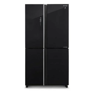 ‏⁧מקרר 4 דלתות ⁦SJ8590BK⁩ זכוכית שחורה שארפ ⁦Sharp⁩⁩‏