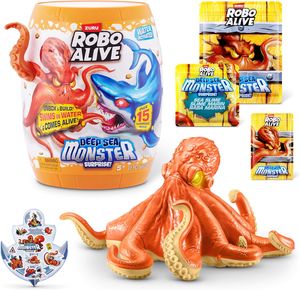 Robo Alive: תמנון מפלצת המעמקים רובו אלייב שוחה במים עם סליים