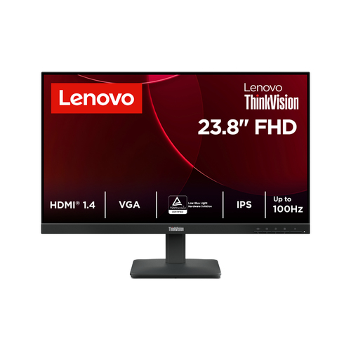 מסך מחשב Lenovo ThinkVision S24-4e בגודל 23.8 אינץ׳ IPS FHD